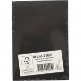 Karton, farbig, A6, Blatt 105x148 mm, 200 g, Schwarz, 100 Bl./ 1 Pck
