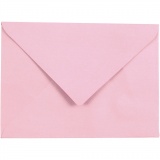Kuvert, Umschlaggröße 11,5x16 cm, 100 g, Rosa/Pink, 10 Stk/ 1 Pck