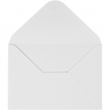 Umschläge, Umschlaggröße 11,5x16 cm, 110 g, Weiß, 10 Stk/ 1 Pck