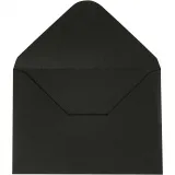 Umschläge, Umschlaggröße 11,5x16 cm, 110, Schwarz, 10 Stk/ 1 Pck