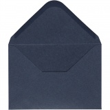 Kuvert, Umschlaggröße 11,5x16 cm, 110 g, Blau, 10 Stk/ 1 Pck