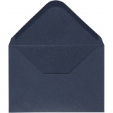 Umschläge, Umschlaggröße 11,5x16 cm, 110 g, Blau, 10 Stk/ 1 Pck