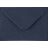 Kuvert, Umschlaggröße 11,5x16 cm, 110 , Blau, 10 Stk/ 1 Pck