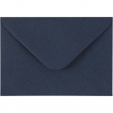 Umschläge, Umschlaggröße 11,5x16 cm, 110 g, Blau, 10 Stk/ 1 Pck