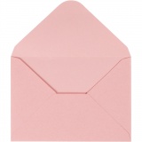 Umschläge, Umschlaggröße 11,5x16 cm, 110 g, Rosa, 10 Stk/ 1 Pck