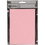 Umschläge, Umschlaggröße 11,5x16 cm, 110 g, Rosa, 10 Stk/ 1 Pck