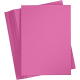 Karton, farbig, A4, Blatt 210x297 mm, 180 g, Pink, 100 Bl./ 1 Pck