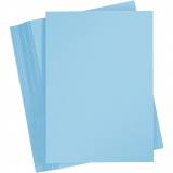 Karton, farbig, A4, Blatt 210x297 mm, 180 g, Hellblau, 100 Bl./ 1 Pck