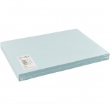 Karton, farbig, A4, Blatt 210x297 mm, 180 g, Hellblau, 100 Bl./ 1 Pck