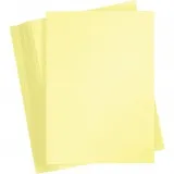Bastelkarton, A4, Blatt 210x297 mm, 180 g, Hellgelb, 100 Bl./ 1 Pck