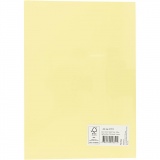 Karton, farbig, A4, Blatt 210x297 mm, 180 g, Hellgelb, 100 Bl./ 1 Pck