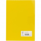 Karton, farbig, A4, Blatt 210x297 mm, 180 g, Sonnengelb, 100 Bl./ 1 Pck