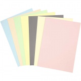 Pastellkarton, A4, Blatt 210x297 mm, 160 g, Pastellfarben, 210 Bl. sort./ 1 Pck