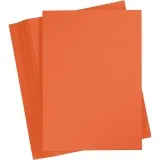 Bastelkarton, A4, Blatt 210x297 mm, 180 g, Orange, 100 Bl./ 1 Pck