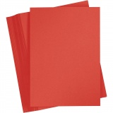 Karton, farbig, A4, Blatt 210x297 mm, 180 g, Rot, 100 Bl./ 1 Pck