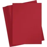 Bastelkarton, A4, Blatt 210x297 mm, 180 g, Weihnachtsrot, 100 Bl./ 1 Pck