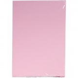 Karton, farbig, A4, Blatt 210x297 mm, 180 g, Hellpink, 100 Bl./ 1 Pck