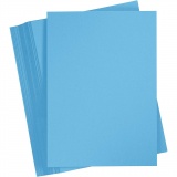 Karton, farbig, A4, Blatt 210x297 mm, 180 g, Blau, 100 Bl./ 1 Pck