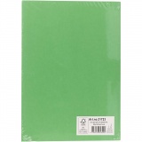 Karton, farbig, A4, Blatt 210x297 mm, 180 g, Grasgrün, 100 Bl./ 1 Pck