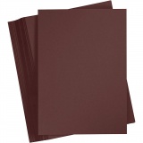 Karton, farbig, A4, Blatt 210x297 mm, 180 g, Dunkelbraun, 100 Bl./ 1 Pck