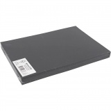 Karton, farbig, A4, Blatt 210x297 mm, 180 g, Schwarz, 100 Bl./ 1 Pck