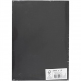 Karton, farbig, A4, Blatt 210x297 mm, 180 g, Schwarz, 100 Bl./ 1 Pck