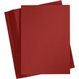 Karton, farbig, A4, Blatt 210x297 mm, 180 g, Dunkelrot, 100 Bl./ 1 Pck