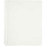Transfer-Bügelfolie, 21,5x28 cm, für helle und dunkle Textilien, Weiß, 12 Bl./ 1 Pck