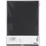 Karton, A4, Blatt 210x297 mm, 220 g, Schwarz, 10 Stk/ 1 Pck