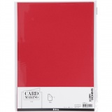 Karton, A4, Blatt 210x297 mm, 220 g, Rot, 10 Stk/ 1 Pck