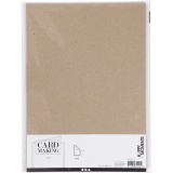 Karton, A4, Blatt 210x297 mm, 220 g, Natur, 10 Stk/ 1 Pck