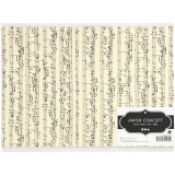 Karton, Musiknoten, A4, Blatt 210x297 mm, 180 g, 10 Bl./ 1 Pck