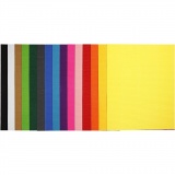 Wellkarton, Blatt 50x70 cm, 80 g, Sortierte Farben, 15 Bl./ 1 Pck