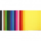 Wellkarton, 50x70 cm, 80 g, Sortierte Farben, 15 Bl./ 1 Pck