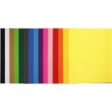 Wellkarton, Blatt 50x70 cm, 80 g, Sortierte Farben, 15 Bl./ 1 Pck