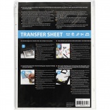 Transfer-Bügelfolie, 21,5x28 cm, für helle und dunkle Textilien, Weiß, 3 Bl./ 1 Pck