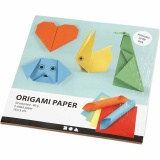 Origami-Papier, Größe 15x15 cm, 80 g, 5x10 Bl./ 1 Pck