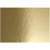 Metallic-Folienkarton, A4, Blatt 210x297 mm, 280 g, Gold, 10 Bl./ 1 Pck