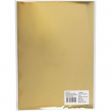 Metallic-Folienkarton, A4, Blatt 210x297 mm, 280 g, Gold, 10 Bl./ 1 Pck