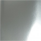 Metallic-Folienkarton, A4, Blatt 210x297 mm, 280 g, Silber, 10 Bl./ 1 Pck