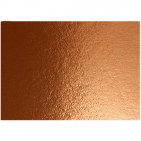 Metallic-Folienkarton, A4, Blatt 210x297 mm, 280 g, Kupfer, 10 Bl./ 1 Pck