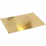 Metallic-Folienkarton, A2, Blatt 420x594 mm, 280 g, Gold, 10 Bl./ 1 Pck