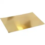 Metallic-Folienkarton, A2, Blatt 420x594 mm, 280 g, Gold, 10 Bl./ 1 Pck