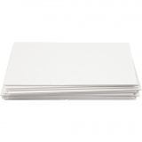 Schaumstoff-Platten, A4, 210x297 mm, Dicke 3 mm, Weiß, 10 Bl./ 1 Pck