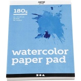 Aquarellblock, A5, Blatt 148x210 mm, 180 g, Weiß, 20 Bl./ 1 Stk
