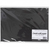 Kraftpapier, A4, Blatt 210x297 mm, 100 g, Schwarz, 20 Bl./ 1 Pck