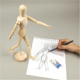 Gliederpuppe, Mann, H 30 cm, 1 Stk