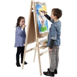 Doppelseitige Staffelei , H 134 cm, B 58 cm, 1 Stk