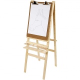 Doppelseitige Staffelei , H 134 cm, B 58 cm, 1 Stk