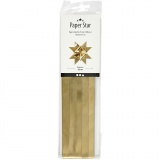 Papierstreifen für Sterne, L 45 cm, D 4,5 cm, B 10 mm, Gold, 100 Streifen/ 1 Pck